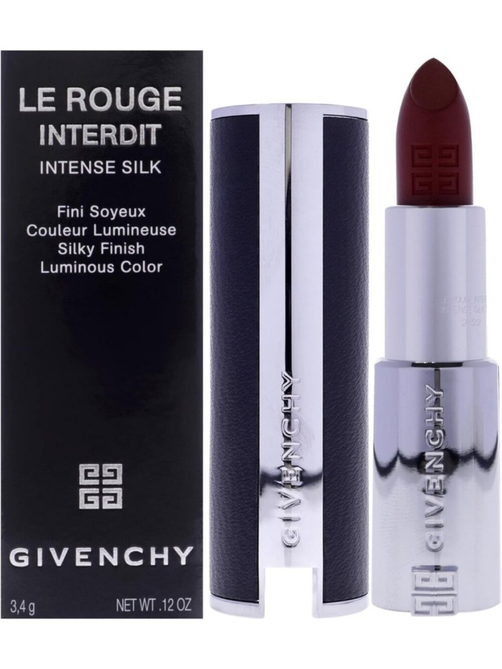 Intense Silk Lipstick N37 Rouge Graine - Long-lasting, Hydrating Formula, 0.11